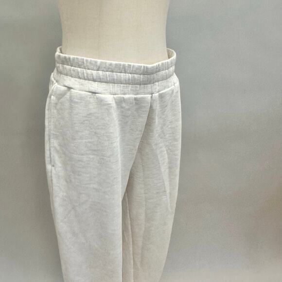 Varley The Allen Pant 27" jogger  lounge sweatpant in Ivory Marl Size Medium - Picture 9 of 16